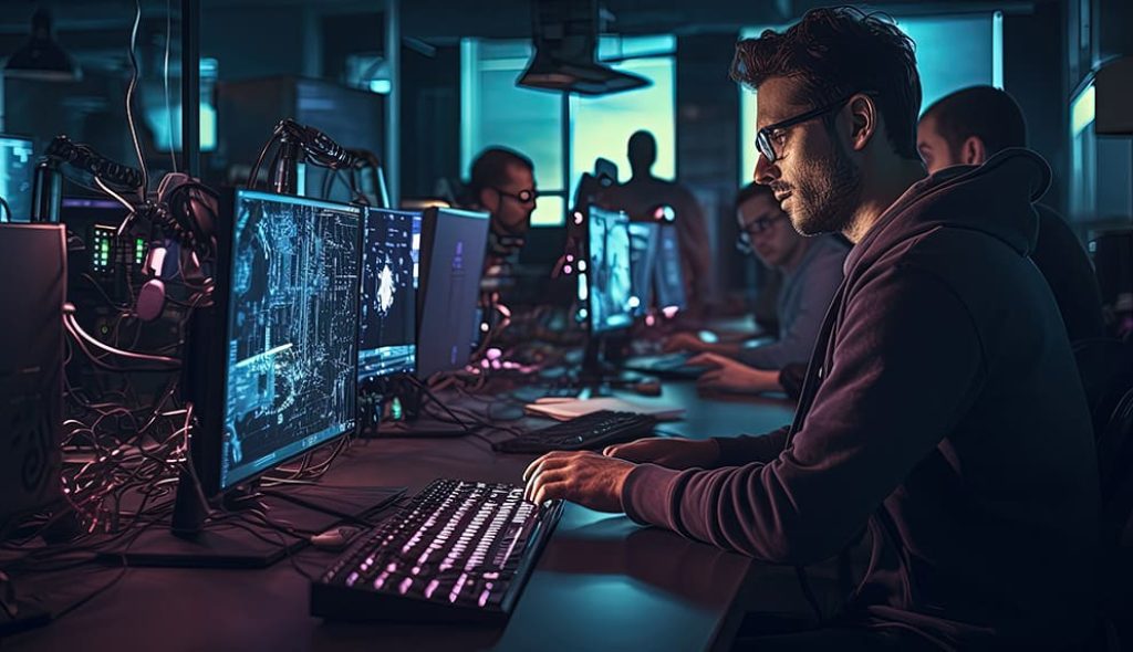 man-sitting-front-computer-desk