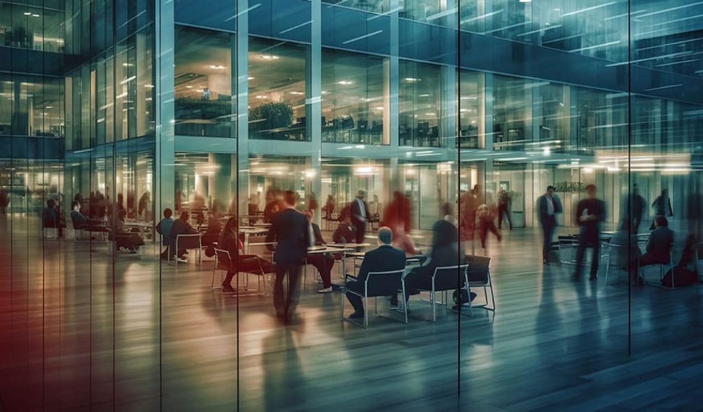 modern-office-day-unfolds-blur-activity-as-people-move-about-caught-long-exposure-scene-captures-energy-productivity-workplace-generative-ai