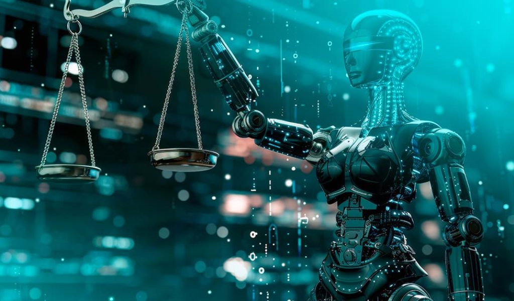 robot-holding-scales-justice-against-digital-background