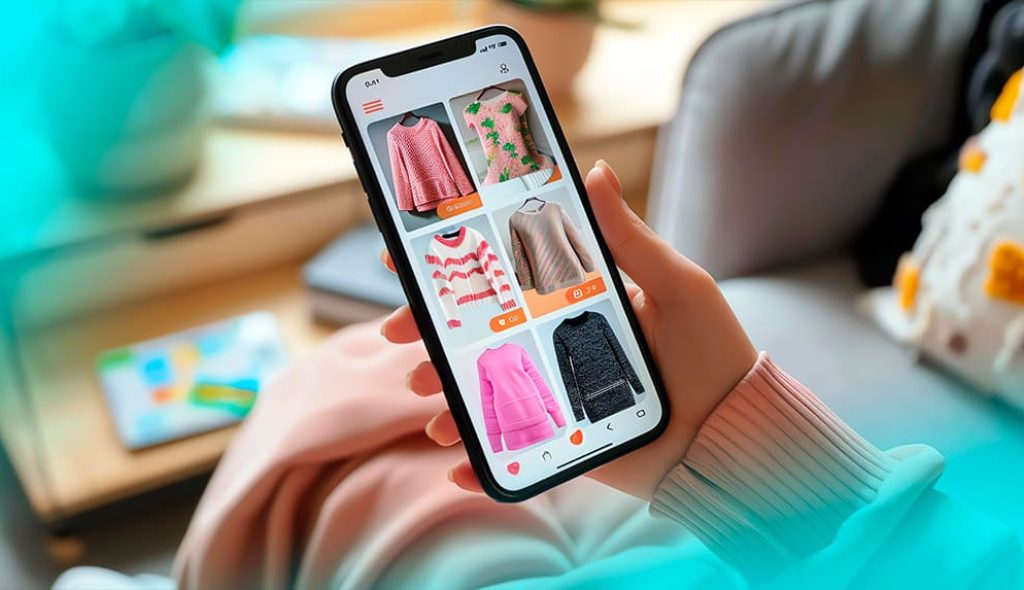 woman-is-holding-phone-her-hand-she-is-looking-phone-screen-which-is-displaying-shopping-app