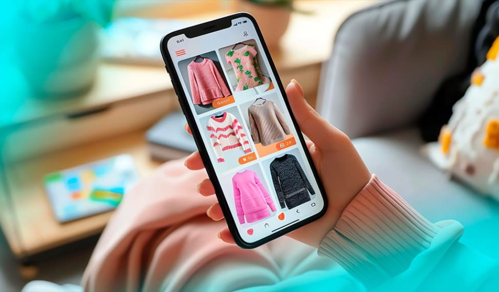 woman-is-holding-phone-her-hand-she-is-looking-phone-screen-which-is-displaying-shopping-app